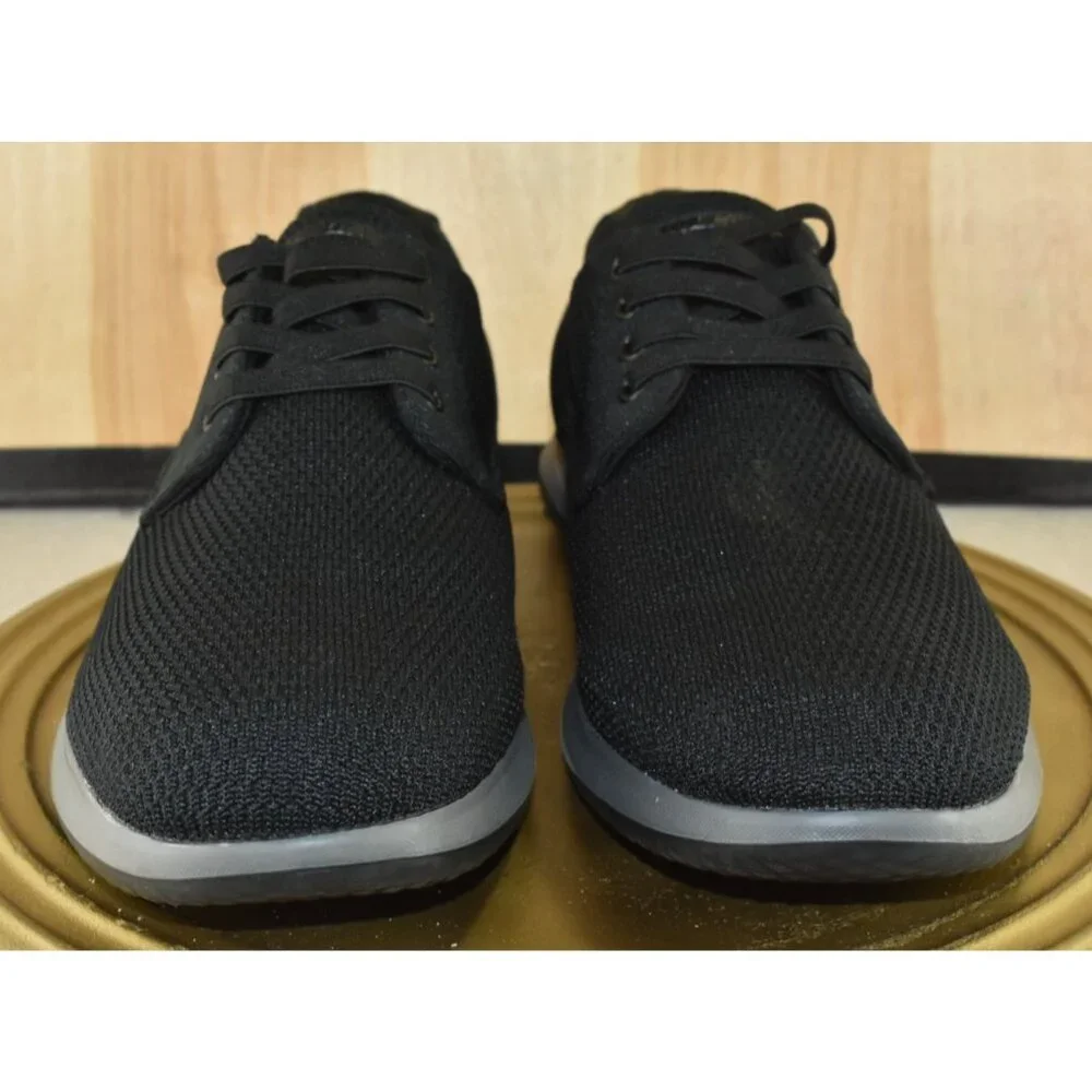 Skechers Darlow Velago Men Shoes Size 11 Black Knit Oxford Casual Round‎ Toe